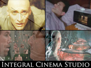 Кадры из фильмов «День сурка» (1993); «Матрица» (1999); «Взломщики сердец» (2004) и «Фонтан» (2006), иллюстрирующие измерения квадрантов в кино.
