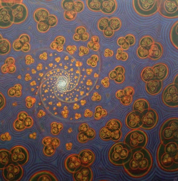 «Origin Oscillation-Transformation», 2010, масло и холст, 61×61 (© James Moss)