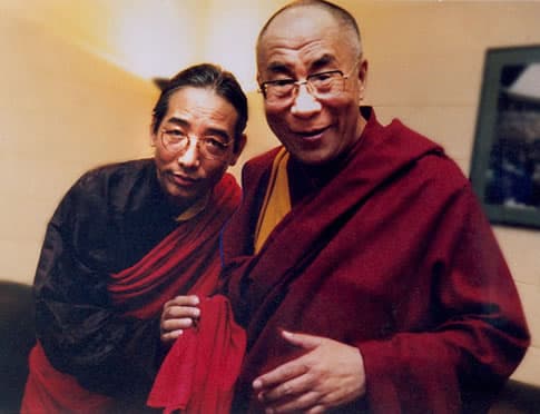 Тралег Кьябгон Ринпоче и ЕС Далай-Лама