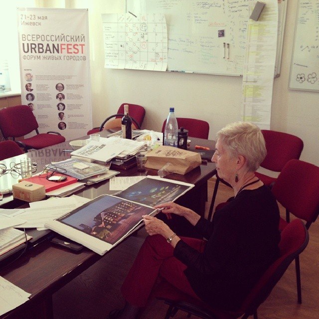 Marilyn Hamilton at Urbanfest in the Russian city of Izhevsk