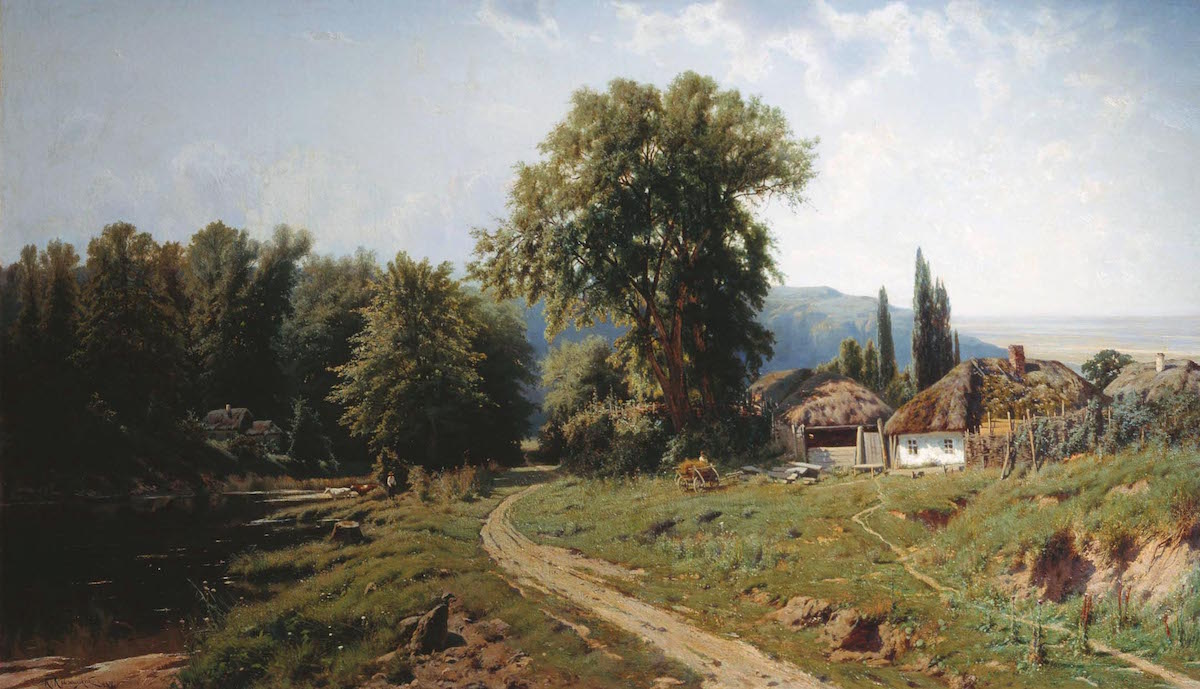 «Хутор в Малороссии», 1884, Константин Крыжицкий.